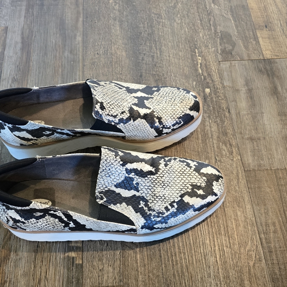 Dr Scholls Lexi Snakeskin Print Wedge Orthopedic Loafer Shoes Womens 10M - Picture 15 of 16